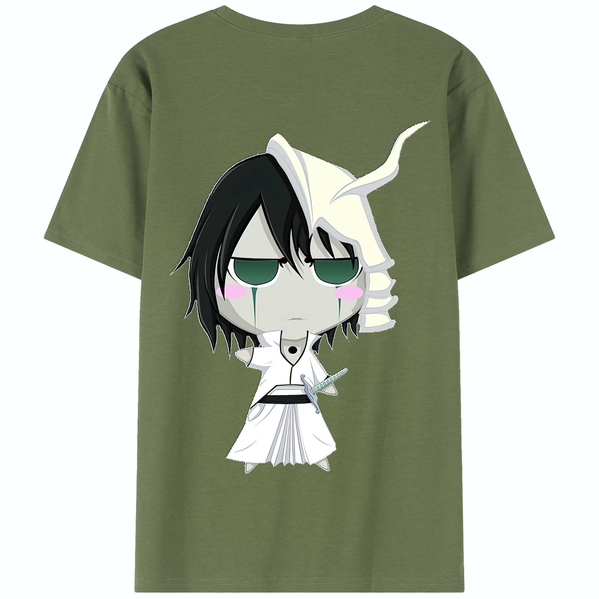 （画像用） ブリーチ ウルキオラ·シファー BLEACH Ulquiorra cifer 綿100％半袖Tシャツ（背面プリント）